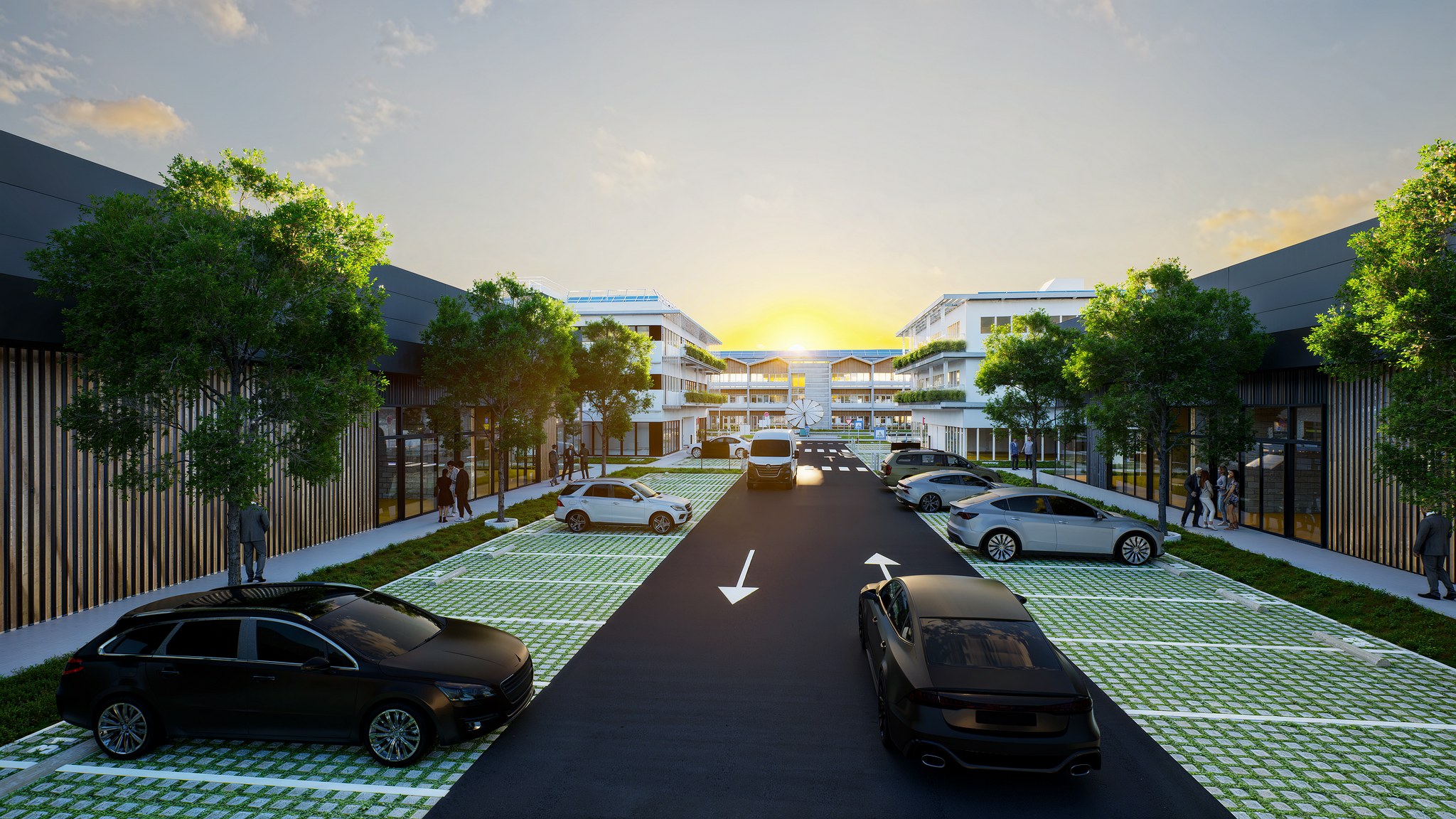 Rendu architectural Eiffel Park La Teste-de-Buch