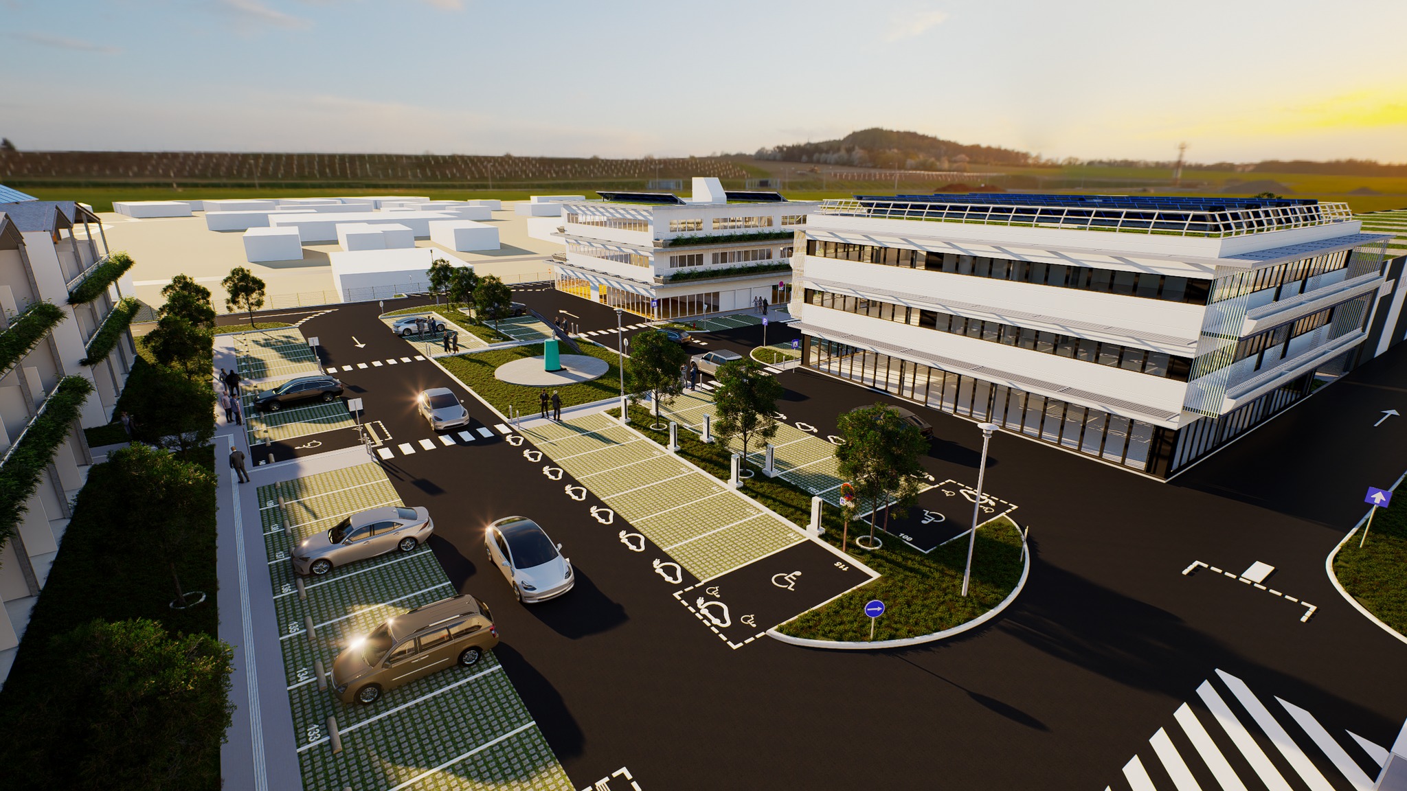 Vue perspective Eiffel Park